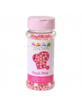 Perles de sucre rose nacré